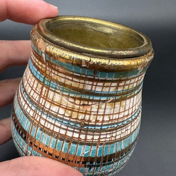 Mid Century Modern Seta SGRAFFITO Smoking Set Aldo Londi Bitossi 1950s Italy - Picture 6 of 13